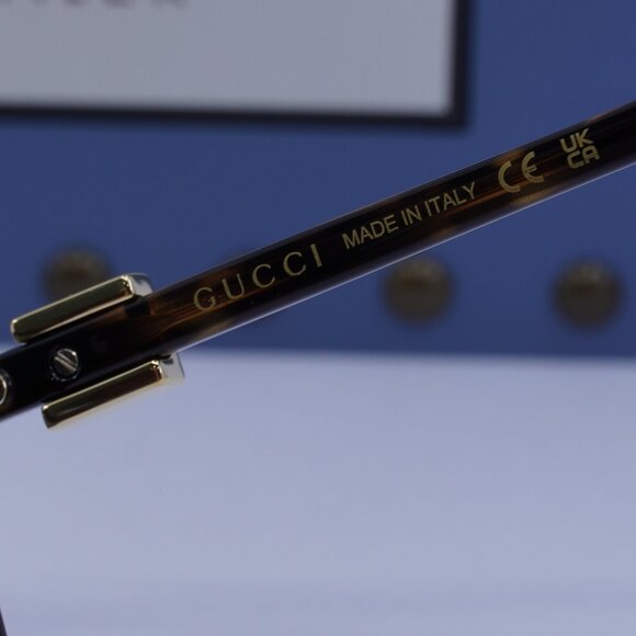 Gucci GG1681S 003 Cat Eye Sunglasses - Havana/Grey with Silver Mirror - Picture 10 of 14